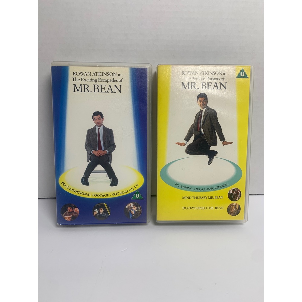 Mr Bean VHS Lot Exciting Escapades Perilous Pursuits Rowan‎ Atkinson 90s